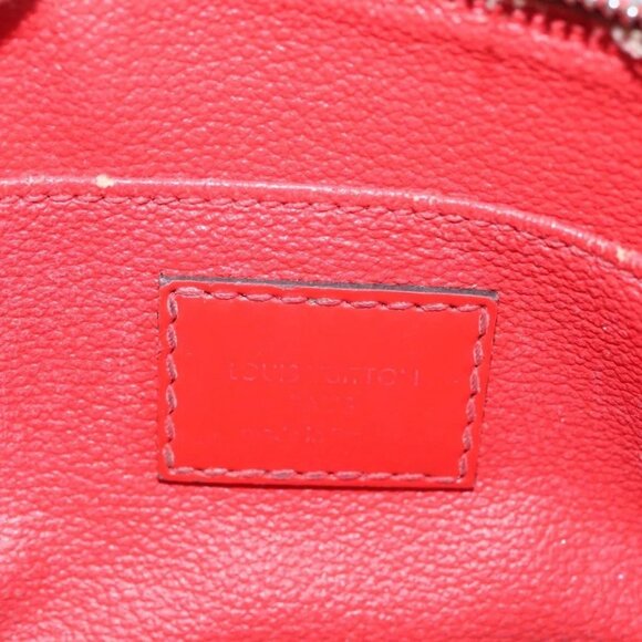 LOUIS VUITTON Epi Pochette Cosmetic PM Pouch Red M41114 LV Auth 112898 - Picture 12 of 16